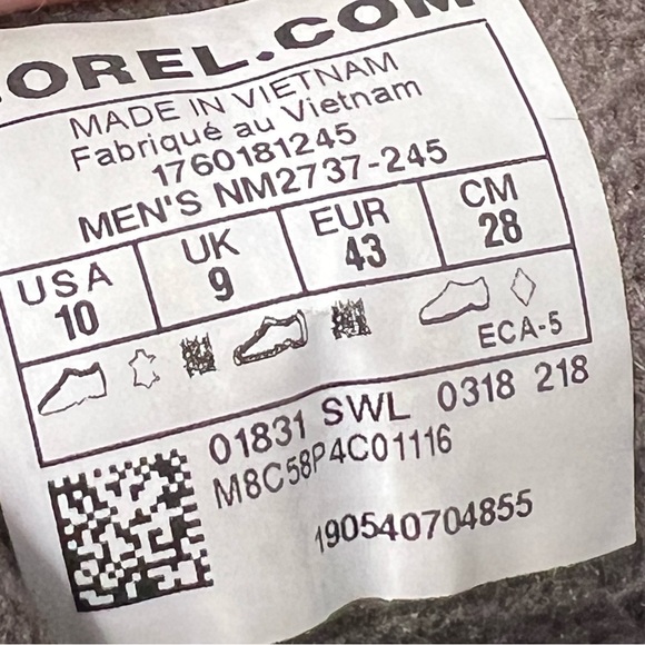 Sorel winter boots brown black waterproof cold weather snow outdoors hiking - Picture 5 of 8